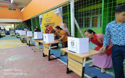 Pemilihan Ketua OSIS SMKN 1 Berau Periode 2023/2024